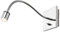 Lindby LED Wandleuchte, Wandlampe Innen Berfin (Modern) in Chrom aus Metall (1 flammig) - Wandstrahler Wandbeleuchtung Schlafzimmer/Wohnzimmer Schlafzimmerleuchte