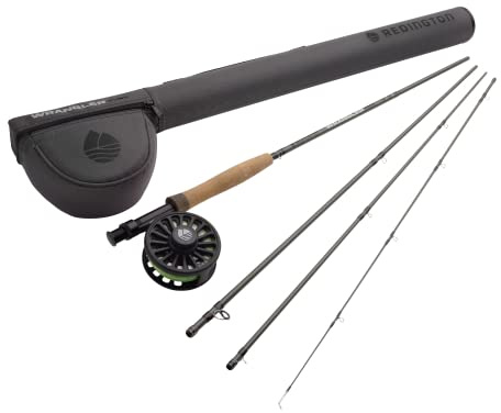 Redington Wrangler Pond Fly Fishing Kit 4 Peso 9 Piedi Rod, Mulinello Crosswater, Linea Mosca, Leader, & Custodia per il trasporto