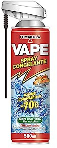 Vape, Freezing Spray, Insetticida Spray Congelante per Uso Domestico, Ideale per Eliminare Cimici, Ragni, Millepiedi, Scarafaggi Tedeschi e Pesciolini d’Argento, 12 Confezioni da 500 ml