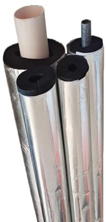 Tuyau isolant en mousse antigel,Tuyau de chauffage isolé,Conduites d'eau Chaude et Froide,Tuyau Isolation Semi-fendue,ID 16-114mm,Pour Poignée,Usine,Climatisation ( Size : 22mm x 10mm x 95cm )