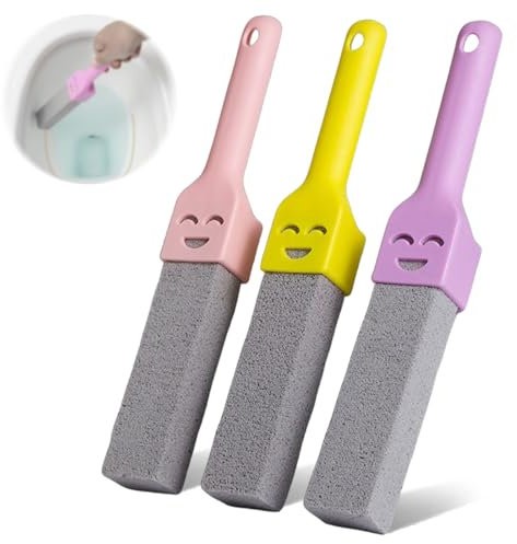 3 StüCk Bimsstein Reiniger Bimsstein Reinigungsstein Mit Griff Bimsstein Reinigungsstein Grill Brick Bimsstein Toilettenreiniger FüR Bad, Toilette, KüChe, Pool, Haushaltsreinigung Deep Flecken
