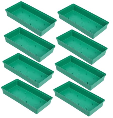 JEWEDECO Base per Fioristi Fai da Te 8 Pezzi in Pp Verde, Rettangolare, per Fissaggio Sicuro di Composizioni Floreali in Schiuma, per Decorazioni Matrimonio e Festa
