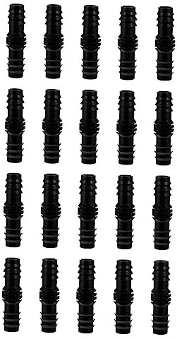 FUNOMOCYA 20Piezas Conectores de Manguera Recta para Jardín y Accesorios Resistentes para Plantas y Césped