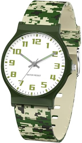 SOCICO Kids Analog Watch Boys Girls Watch, 30M Waterproof Sports Watches for Teen for Ages 8-16, Easy to Read Children's Watch Kids Great Birthday Gifts Christmas Day