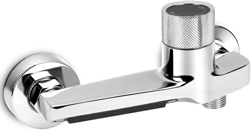 Grifo para bañera, cascada, color negro, grifo de pared para bañera, agua fría y caliente, grifo mezclador de latón para bañera y baño