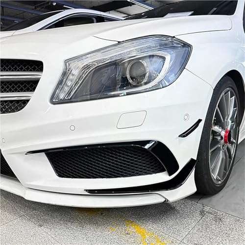 Spoiler Avant Voiture Séparateurs De Becquet Pare-Chocs Avant Kits Carrosserie Canards pour Benz Classe A W176 A180 A200 A250 A45 2013 2014 2015(Style-1)