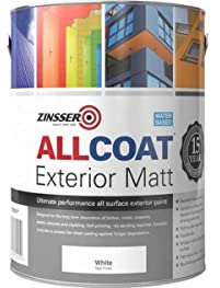 Zinsser Allcoat Exterior WB (Matt Finish) 5lt White