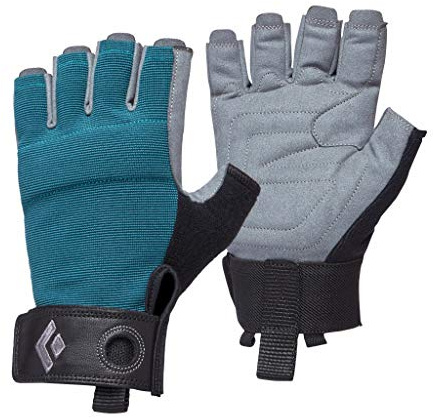 Black Diamond Women's Crag Half-finger Gloves, Guanti Da Arrampicata Donna, Raging Sea, L