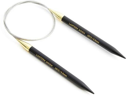 Lantern Moon Ebony Wood Fixed Circular Needles 32 (80cm) | US Size 7 (4.5mm)