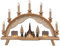 Volkskunstwerkstatt Unger Schwibbogen Kurrende mit Kirche LED Original Erzgebirge® 823G