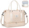 BAGAIL Reisetasche, Wochenendtasche für Damen, Übernachtung, Fitnessstudio, Tragetasche mit Nasstasche, Krankenhaus-Muttertasche für Arbeit und Lieferung, B-beige, Extra Large, Reisetasche