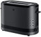 WMF Küchenminis 1-Scheiben Toaster mit Brötchenaufsatz, für 1 XXL-Scheibe, Auftau-Funktion, Langschlitztoaster mit 7 Bräunungsstufen, 600W, Toaster Edelstahl, schwarz matt