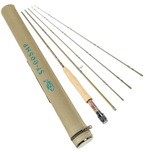 SF SF-005MP Fly Fishing Rod Advance Multi-Purpose Freshwater Fly Rod IM8 Carbon Fiber with Carrying Tube and Extra Rod Tip Section Medium-Fast Action -7'6 MF 3wt, 4 sections