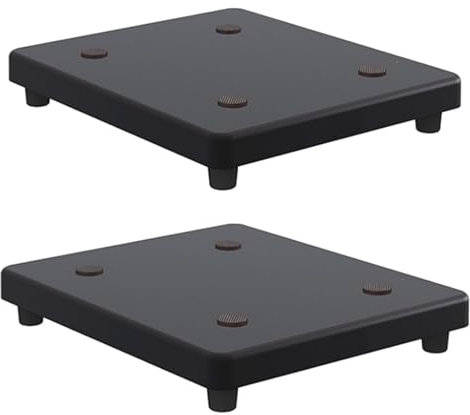 Support de haut-parleur sur pied avec cloison d'absorption pour caisson de basses 2 supports de haut-parleur/plateau de moniteur de studio pour isolation 35 x 35 cm