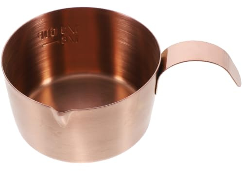 MALUGOGO Bicchiere Dosatore per Espresso in Acciaio Inossidabile 80ml Scala Graduata Design Creativo e Facile da Misurare per Casa e Ufficio