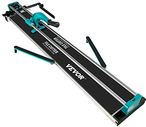 BestEquip Cortador de Azulejos Manual 1200mm, Cortador de Cerámica Profesional con Guía Láser Ajustable de Alta Precisión, Máquina de Corte de Azulejos para Cortar Materiales de Piedra