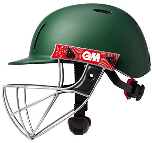 Gunn & Moore Purist GEO II Junior Cricket Helmet (Green, Junior (54cm-59cm))