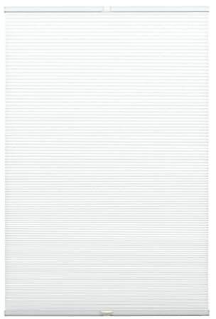 GARDINIA Wabenplissee Concept Tageslicht, Blickdichtes Faltrollo, Alle Montage-Teile inklusive, EASYFIX Plissee verspannt mit Zwei Bedienschienen, Weiß, 60 x 130 cm (BxH)