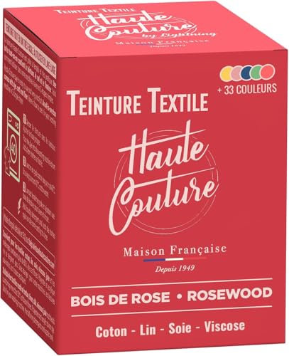 Haute Couture Rosa Textilfarbe – 350g – Rosenholz - Alles-in-Einem – Fertig zur Anwendung für Kleidung und Stoffe