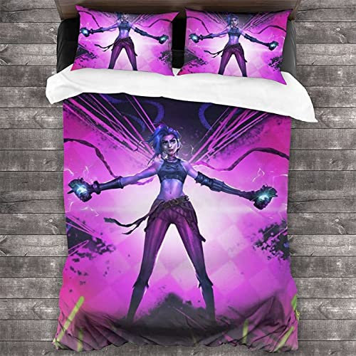Kinder Bettwäsche 135x200cm Bettdecken Bezug & Kissenbezug 80x80cm Schlafzimmer dekorative Bettwäsche-Sets Arcane Bettbezug (Single 135x200, Jin4)