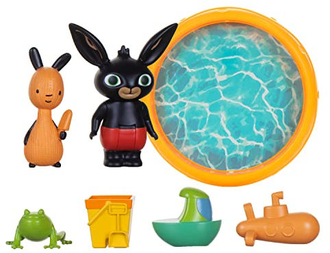 Bing Jouets pataugeoire & Figurines Compatible avec d'autres Ensembles de Jeu Jouets Parfaits pour Tout-Petits de la série TV CBeebies