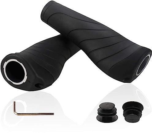 Fahrradgriffe, Bike Handle Grips,Lock-On Griffe Wasserbeständiger und Rutschfester Ergonomische Sportliche Lenkergriffe für MTB, Trekkingrad, Tourenrad, E-Bike, Crossbike, Fixie
