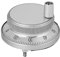 CNC Impulsgeber, Impulsgeber, 60 mm Handrad Impulsgeber, Manuelle Steuerung des CNC Fräsers mit Ultradünnem Design, Metallgetriebe, 100 Stopppositionen für CNC System (WHITE)