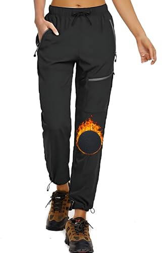 StaySlim Walking Trousers for Women, Hiking Cargo Pants Water Resistant Lightweight Quick Dry Ladies Overtrousers UPF 50 UV Protection