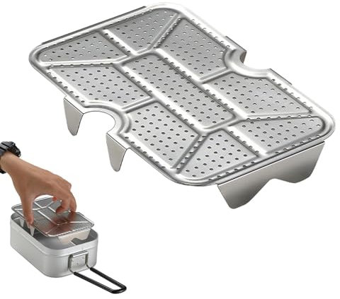 Ollas de vapor con marco de acero sin máquinas de cocción, cocción al vapor versátil | Inserto de vapor Cooker de vapor, inserto de vapor para ollas, utensilio de cocina multiusos, bandeja