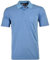 Ragman Herren Softknit-Polo fein gestreift,Aqua,L