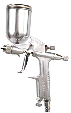 BSD Druckluft Spritzpistole - Fließbecher Farbspritzpistole, Lackierpistole, HVLP Farbspritzpistole F-2-200ml Fließbecher - 0,5mm Düse - 1/4” BSP