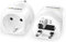 LENCENT 2X Reiseadapter Netzadapter Deutschland zu UK Reisestecker Stromadapter Typ G Schuko für GB England Irland Dubai Mauritius Singapur Wand Steckdose