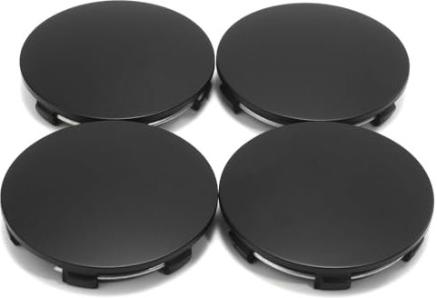 RhinoTuning 4 Stück Radnabenkappen für Nabendeckel OD 62 mm ID 58 mm, Schwarz Radnabenabdeckung Geeignet für 15 & 16 TE37 A5 Rad, C-62 Felgendeckel