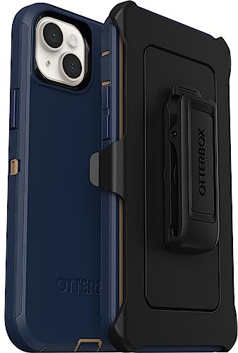 OtterBox Defender Case for Apple iPhone 14 Plus, Shockproof, Drop Proof, Ultra-Rugged, Protective Case, 5x Tested to Military Standard, Blue