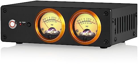 HiFi Phono Vorverstärker für MM Plattenspieler Kopfhörer Verstärker mit VU Meter (T13)