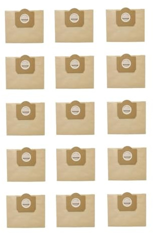 Bolsa for polvo de 15 Uds Compatible con aspiradora KARCHER WD3 Premium WD 3.300 M WD 3.200 WD3.500 P 6.959-130