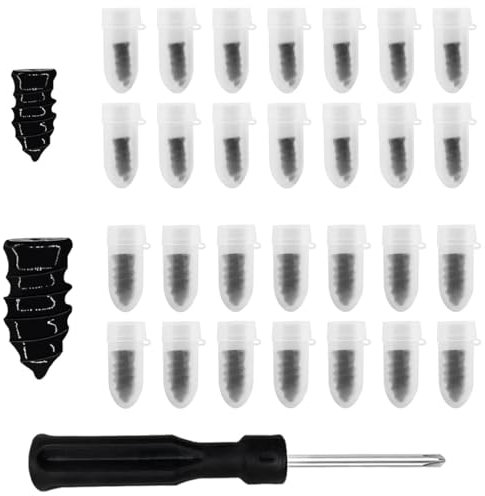 ZKGYUS Set 30 viti con mastice gomma Kit Riparazione Pneumatici Auto Sottovuoto, Kit Gomme Riparazione per Moto Camion Bici scooter ciclomotori