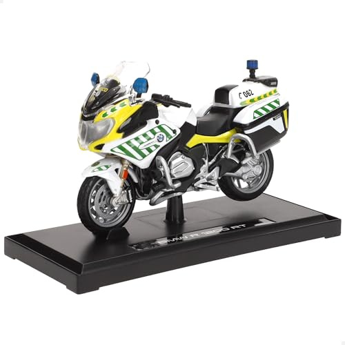 Maisto motorcykelmodell BMW R 1200. Miniatyrleksak Civil Guard, polis, skala 1/16, metallkropp, med stativ, motorcyklar, modeller, miniatyrfordon, present till samlare, 3 år (78063)