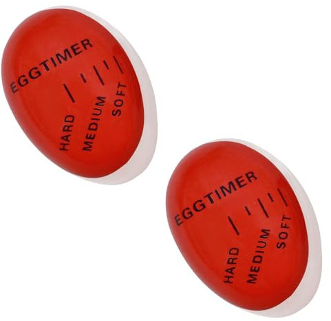 2PCS Color Changing Egg Timers for Boiling ，Heat Sensitive Soft, Medium, Hard Boil Indicators，Heat Sensitive Indicators for Perfectly Boiled Eggs