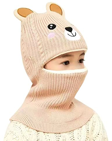 Wintermütze Kinder Mädchen 5 Jahre Sturmhaube Kinder Thermo Mütze Mit Ohrenklappen Balaclava Mädchen Junge Warm Halswärmer Skihelm Winddicht Schlupfmütze Wintermütze Baumwolle Strickmütze Helmmütze