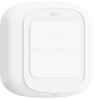 Comphic Tuya Interrupteur mural intelligent sans fil avec bouton WiFi Faible consommation d'énergie sans câblage pour un seul robinet Facile à installer et à utiliser