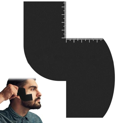 LQIOACU 1 Pezzo Strumento riutilizzabile per modellare l'attaccatura dei capelli del barbiere e strumento per allineare i bordi dello spray colorato, Forma a S