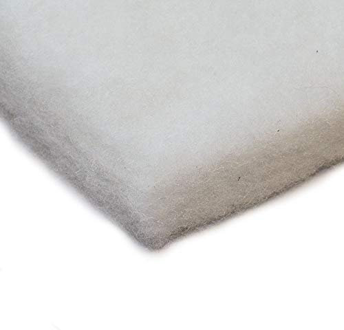 Pisces Pond Filter Wadding Polywool Fleece 1m x 1m x 70mm Media for Mechanical and Biological Filtration