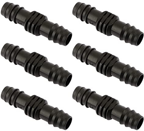 BETESSIN 50Pcs Schlauchverbinder Gerade Verbinder Bewässerung Anschluss Kit für 16mm Bewässerungssystem Steckverbinder Schlauchanschluss Verlängerung Tropfschlauch Sprinkler Perlschlauch Zubehör
