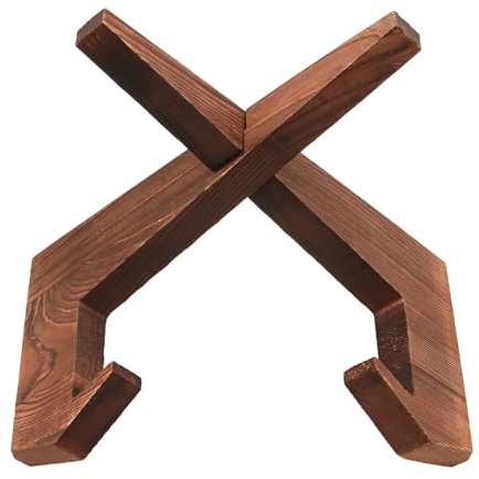 ANCLLO Supporto per Ricette Porta Libro di Cucina in Legno Porta Libro di Ricette Portatile Supporto per Libro di Cucina in Fattoria Supporto Pieghevole