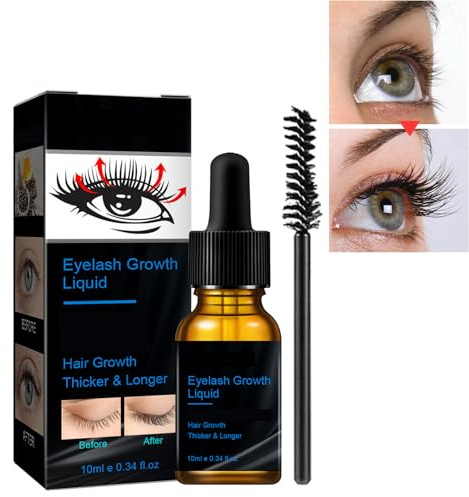 Dyceittdia Mascara All'olio di Ricino, Trattamento Liquido per Ciglia, Olio di Ricino per Ciglia, Condizionatore per Ciglia Folte e ricce, Volume Naturale, Senza Sbavature, Mascara1
