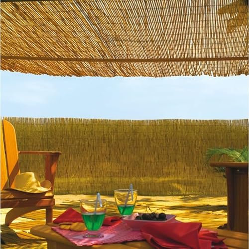 RETELANDIA - Arella Canniccio Bamboo Naturale Economy per Recinzioni, Balconi, Terrazzi, Protezione Privacy, h m 1x5
