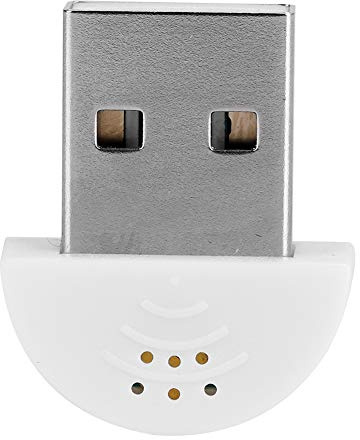 WGFOIP Mini Microphone USB, Son Haute fidélité, compatibilité Puissante pour Chat Web et Skype (Blanc)