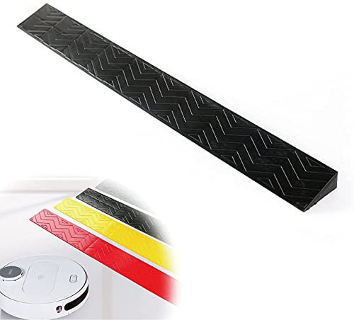 ZTZBFGM Nero,100x10x3.5cm, Rampa di Soglia Portatile,Rampa per Sedia A Rotelle,Rampe per Disabili per Scalini Gradini Alti da 1 A 6,5 Cm Rampe Rampa di Soglia Porta per Auto Bici