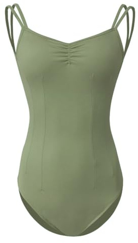 ROYAL SMEELA Maillot de Danza Manga Corta Mujer - Ballet y Baile Adulto - Negro